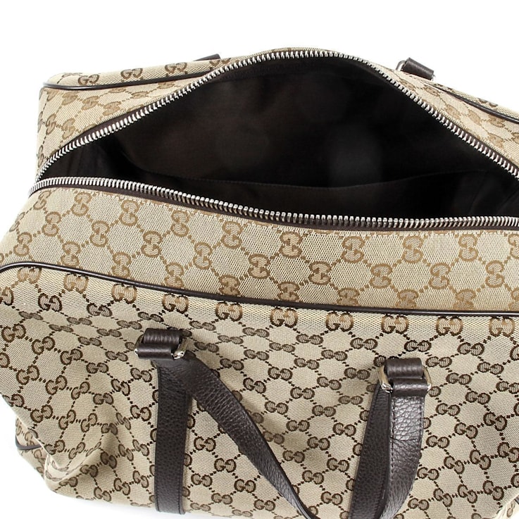 Gucci Unisex Classic Luggage Original GG Canvas Carry On Duffle Travel Bag 174RWA