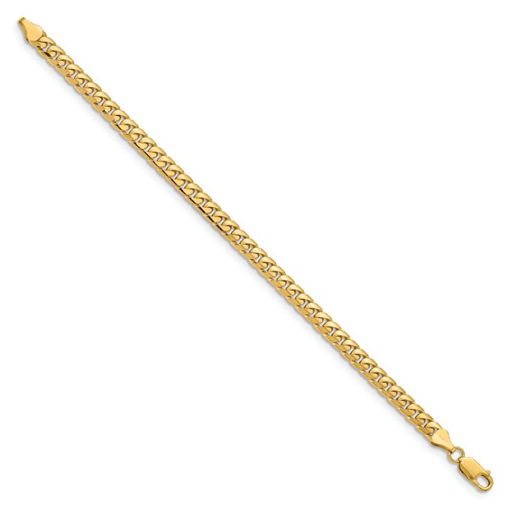 10k Yellow Gold 5.5mm Solid Miami Cuban Link Bracelet