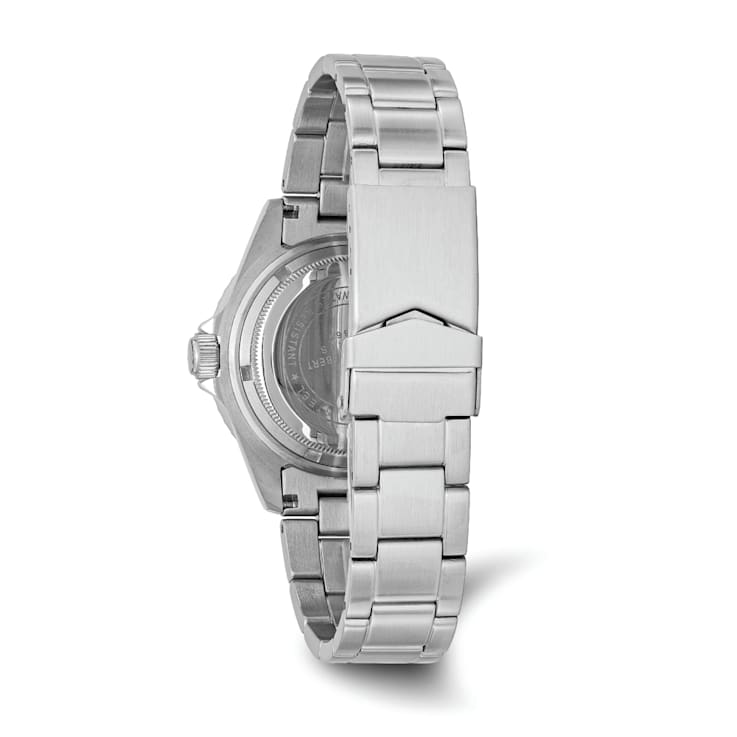 Mens Charles Hubert Stainless Steel Black Dial with Date Watch