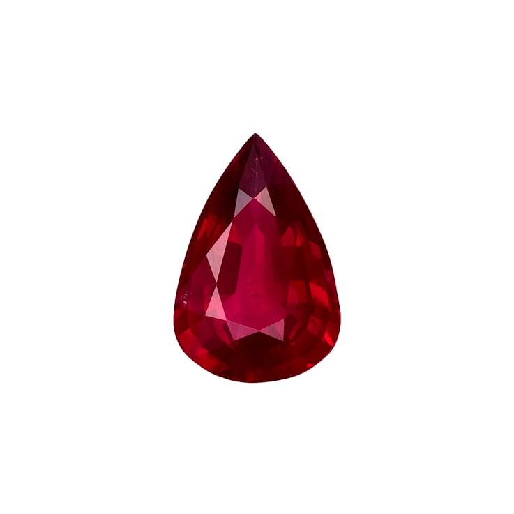 Pear shop cut ruby
