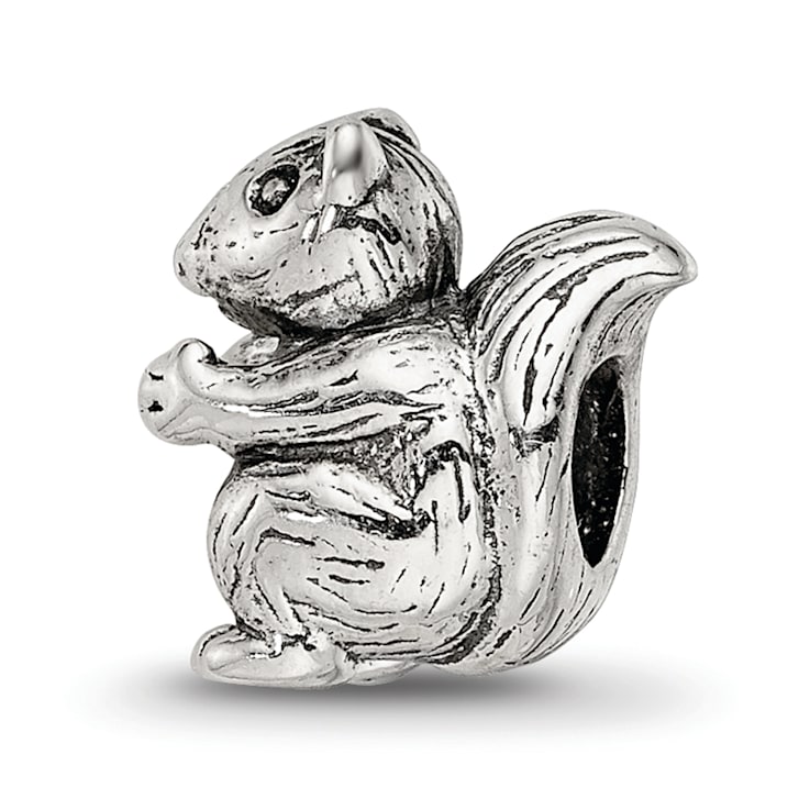 Sterling Silver Squirrel Bead
