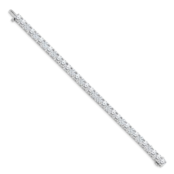 Rhodium Over 14K White Gold 16.00 ct. Near Colorless Moissanite 4 Prong
Tennis Bracelet