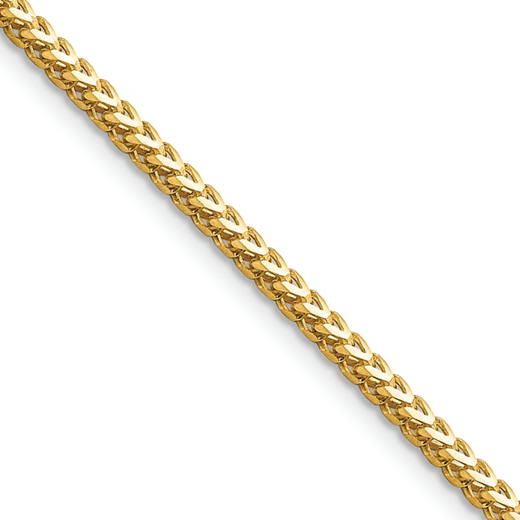 14K Yellow Gold 2mm Franco Chain Necklace