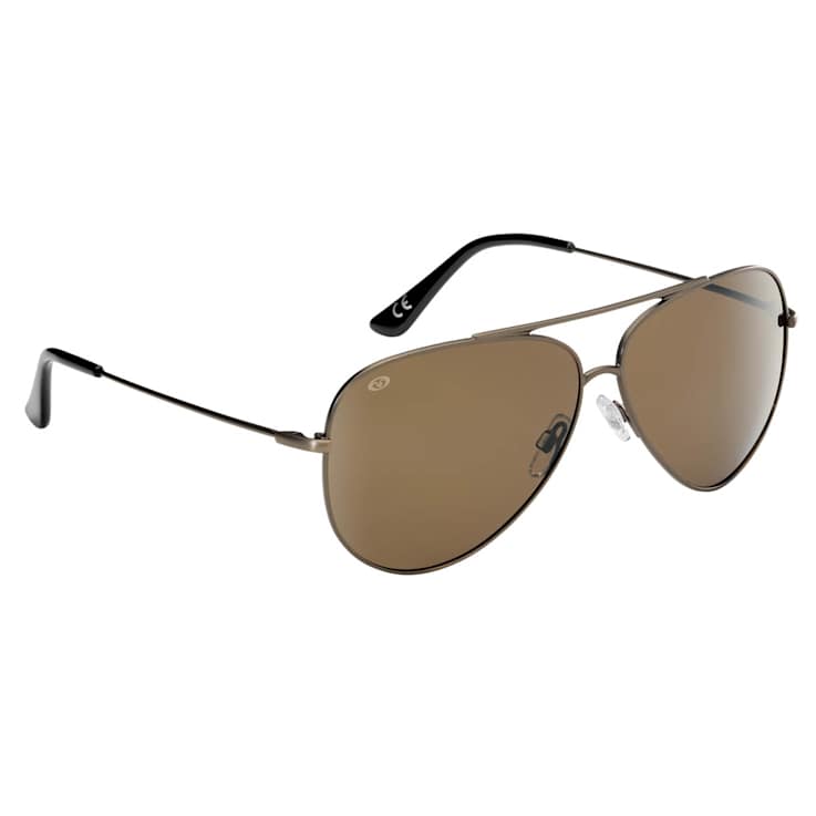 Flying Fisherman Crew Polarized Sunglasses Matte Copper Frame/Amber Lens