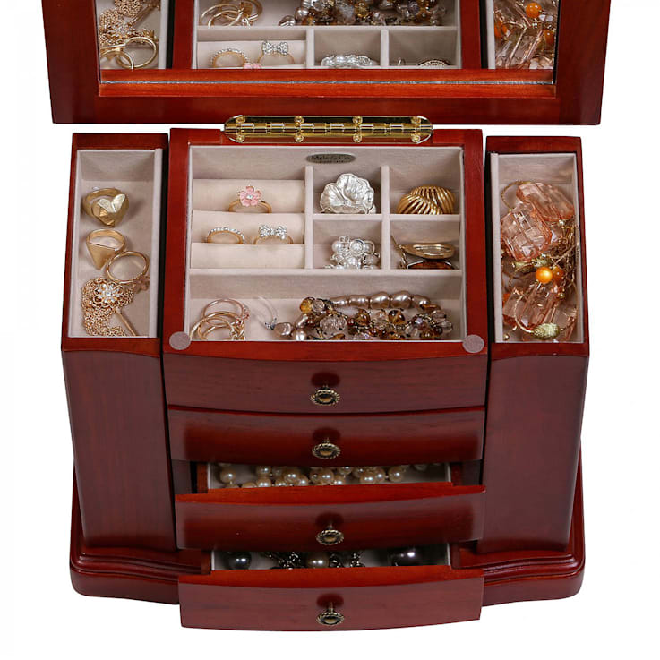 Mele and Co Harmony Wooden Musical Jewelry Box