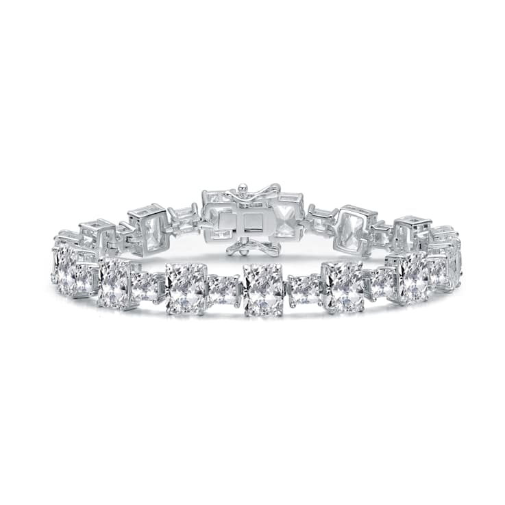 Prong-Set CZ Tennis Bracelet In Sterling Silver 2.25ctw