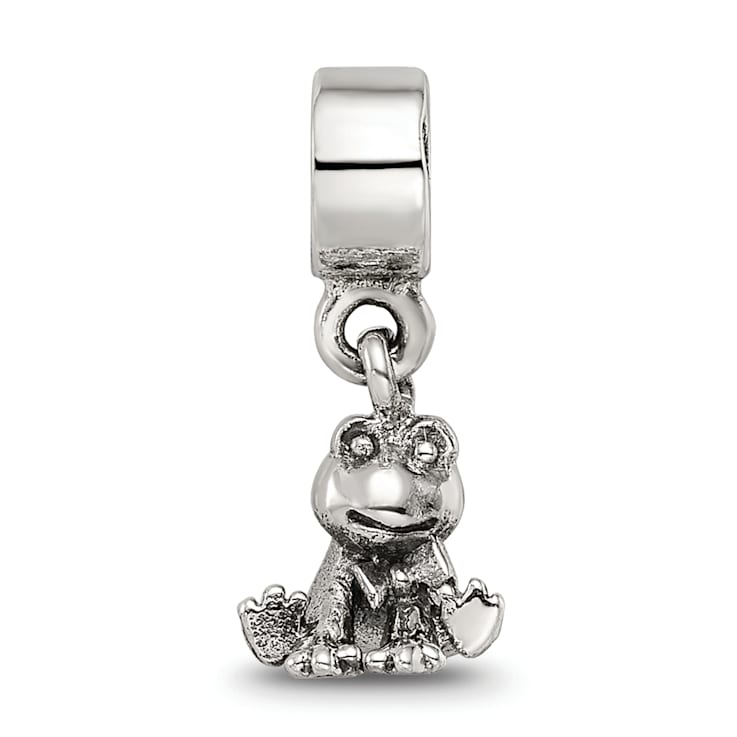 Sterling Silver Frog Dangle Bead