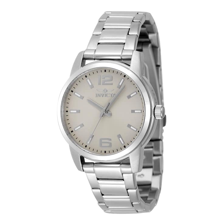 Invicta Celestial 36mm Ivory Color Dial Stainless Steel Quartz Watch