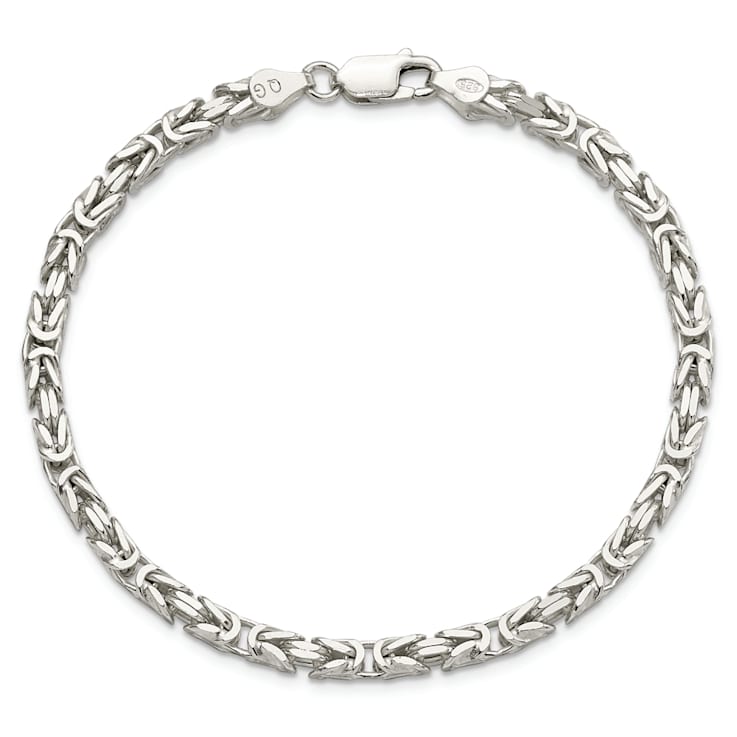 Sterling Silver 3.25mm Byzantine Chain