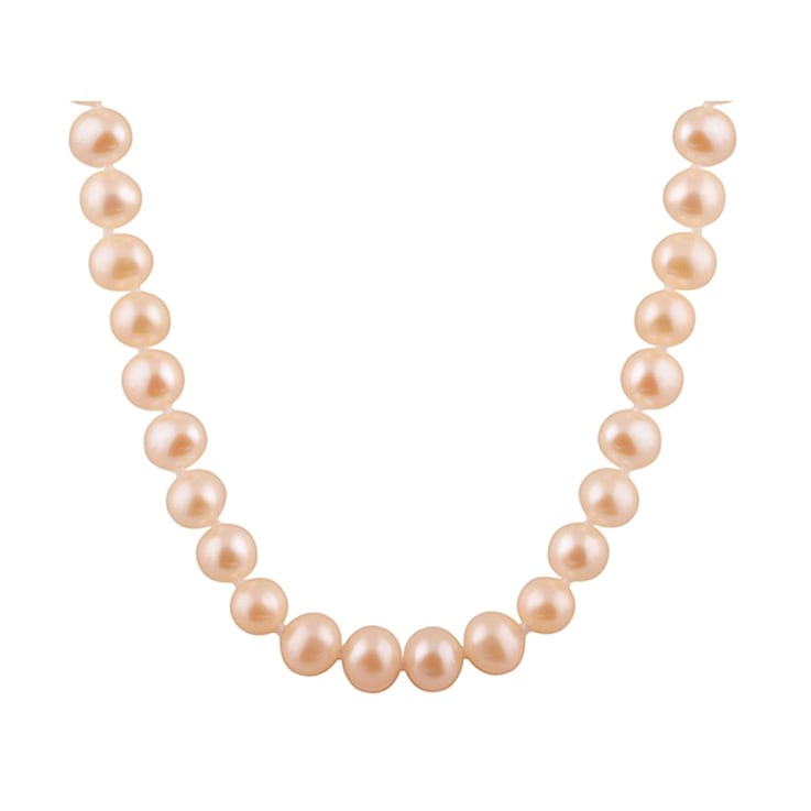 6-6.5mm Pink Cultured Freshwater Pearl Sterling Silver Strand Necklace
16 inches