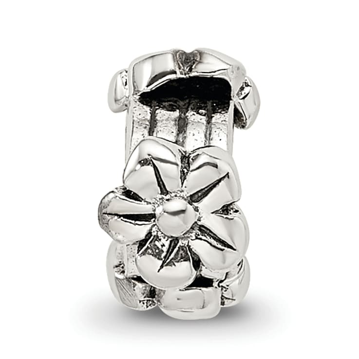 Sterling Silver Flowers Bead
