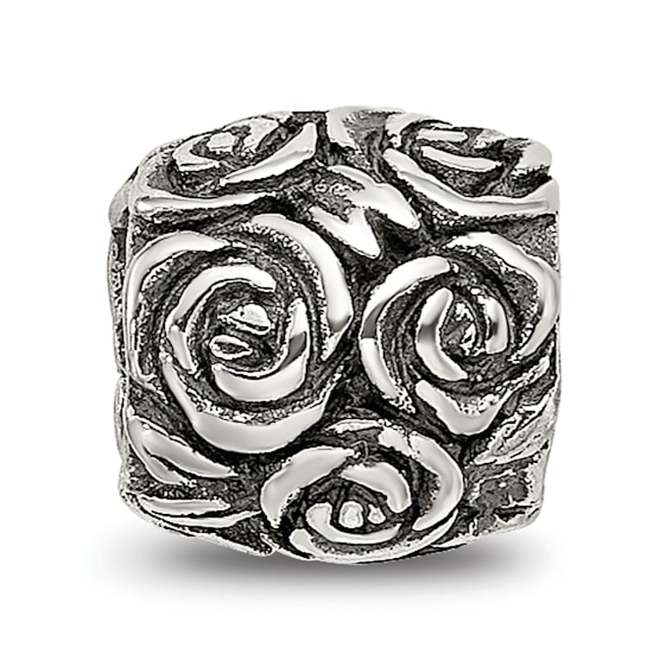 Sterling Silver Floral Bali Bead