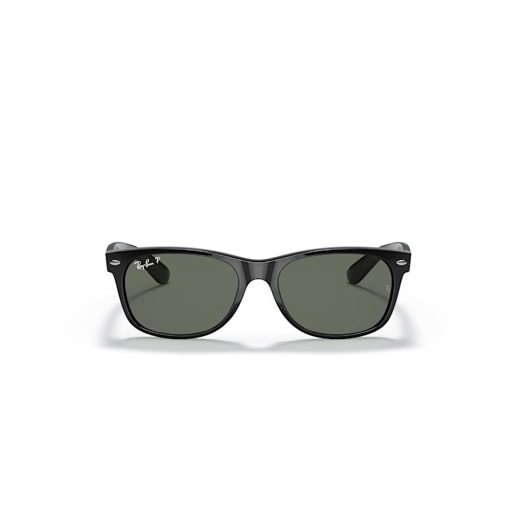 Ray-Ban New Wayfarer Classic Black/Green Polarized 58mm Sunglasses
RB2132 901/58