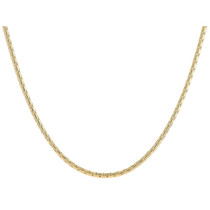 Cardano ChaIn Necklace 18K Gold Over Bronze 20"