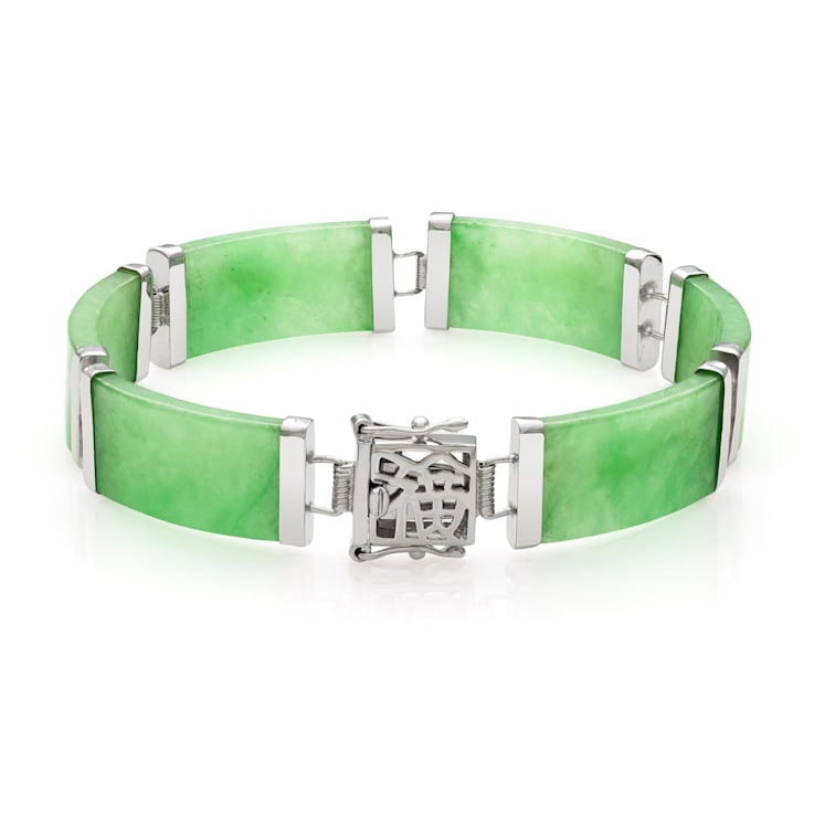 14K Dyed Jadeite Link Bracelet