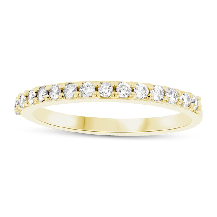 Diamond 14k Yellow Gold Anniversary Style Band Ring 0.30ctw