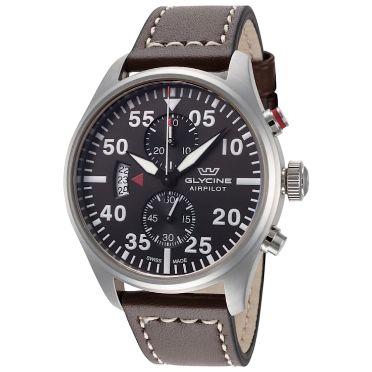 Glycine Men s Airpilot Chrono 44mm Quartz Watch 11M5ZA