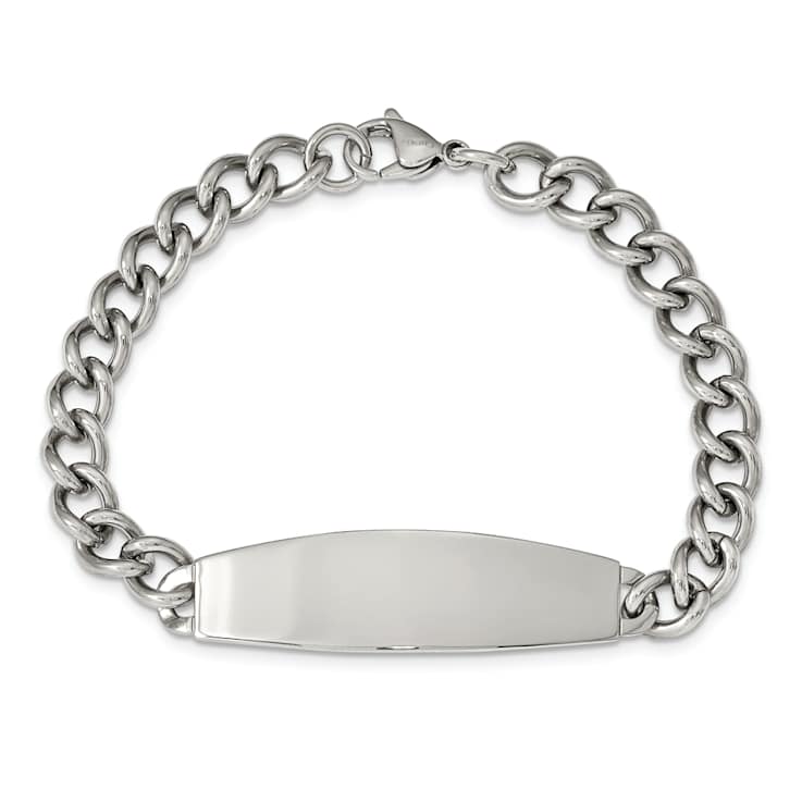 Stainless Steel Polished 8.25 Inch ID Bracelet