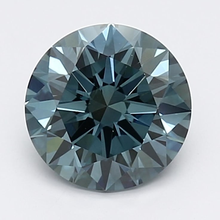 1.34ct Deep Blue Round Lab-Grown Diamond VS2 Clarity IGI Certified