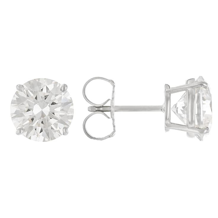 Lab-Grown Diamond Stud Earrings In 14K White Gold 4.00ctw
