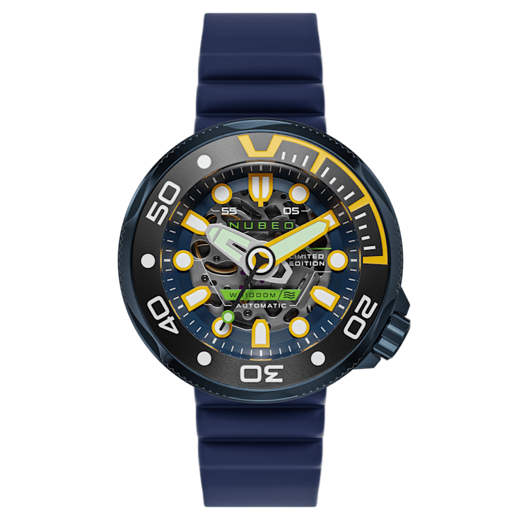 Nubeo Ventana Skeleton Automatic Blue Dial Blue Stainless Steel Band
Limited Edition Watch