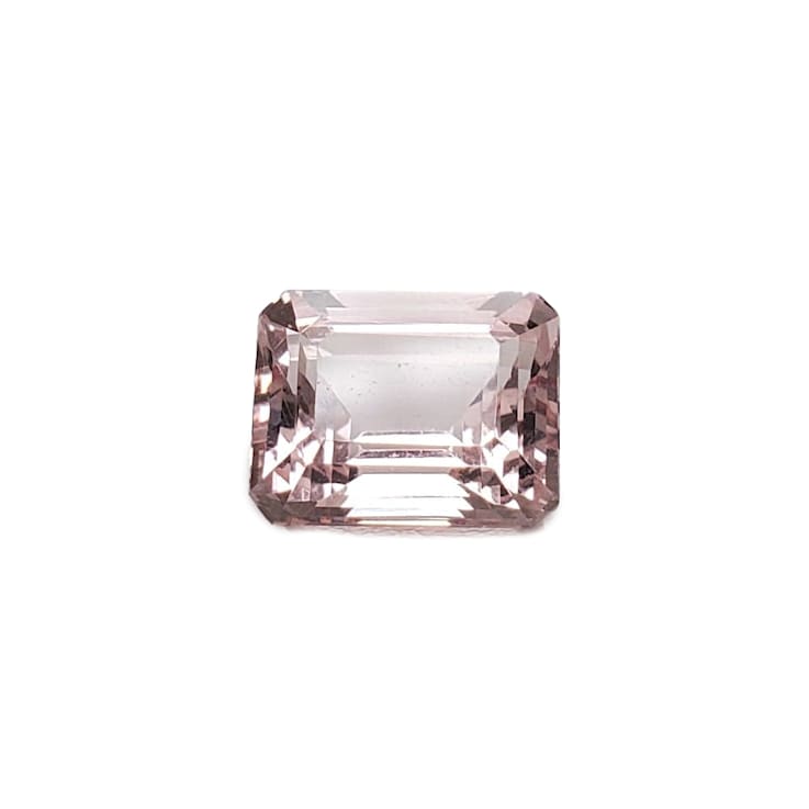 Peach Morganite 10x8mm Emerald Cut 3.72ct