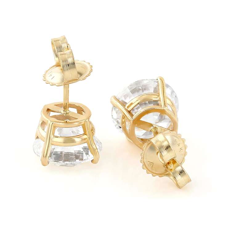 Lab-Grown Diamond Stud Earrings In 14K Gold 5.00ctw