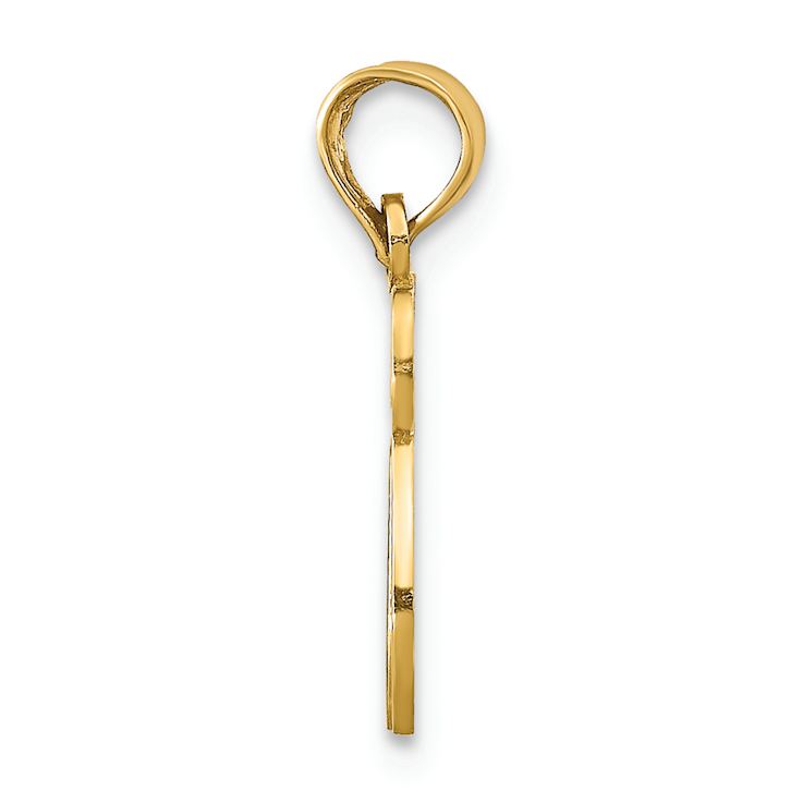 14k Yellow Gold Chai Cut-Out Pendant