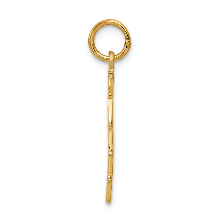 14k Yellow Gold Polished TAKEN pendant