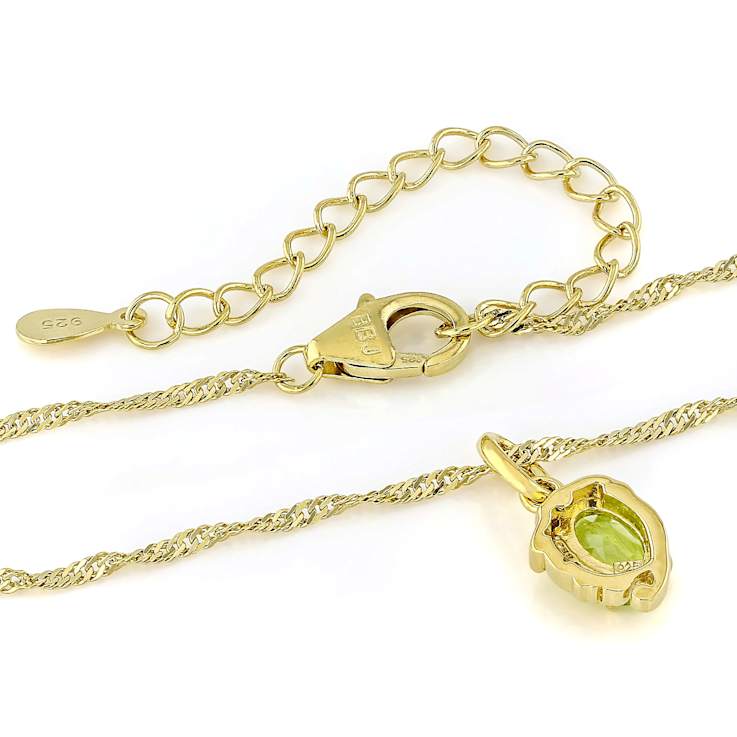 Peridot Virgo Birthstone Pendant