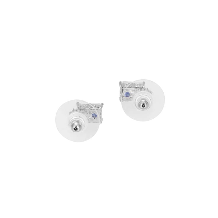 White Cubic Zirconia Platineve Stud Earrings 3.02ctw
