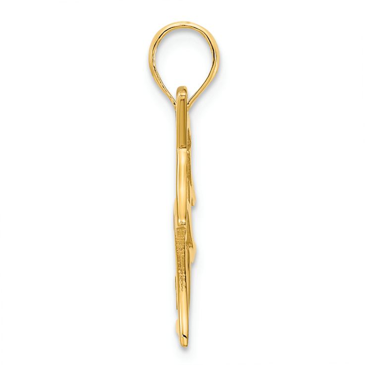 14k Yellow Gold Unicorn Pendant