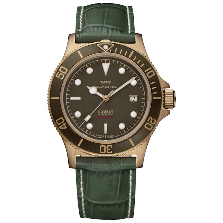 Glycine Men s Combat Sub 42mm Automatic Watch 11MW8A