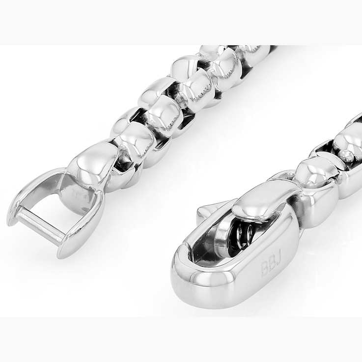 Men's Box Link Bracelet 6.5mm In Stainless Steel