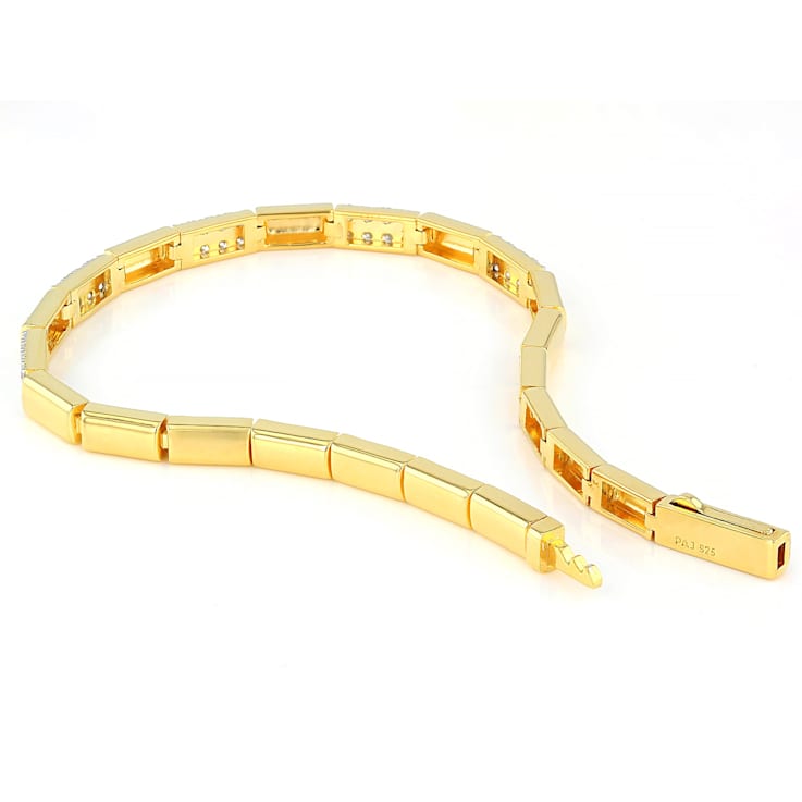 Classic Lab-Grown Diamond Tennis Bracelet 1ctw In 18K Gold Over Sterling Silver