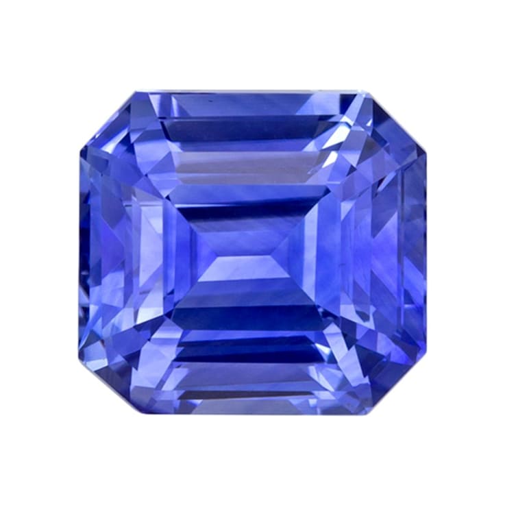 Sapphire Loose Gemstone 7.6x7.1mm Emerald Cut 3.04ct