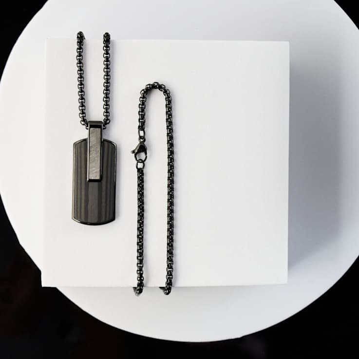 Atlantica Dog Tag Ebony Meteorite