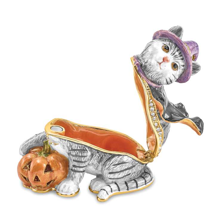 SERENA Halloween Cat Trinket Box