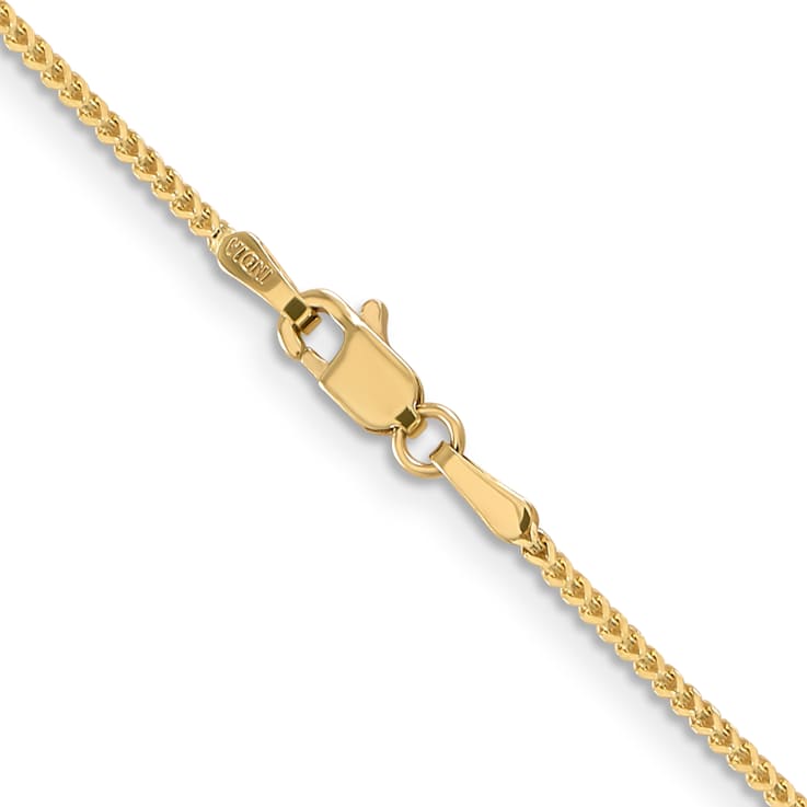 14K Yellow Gold 1mm Franco Chain Necklace