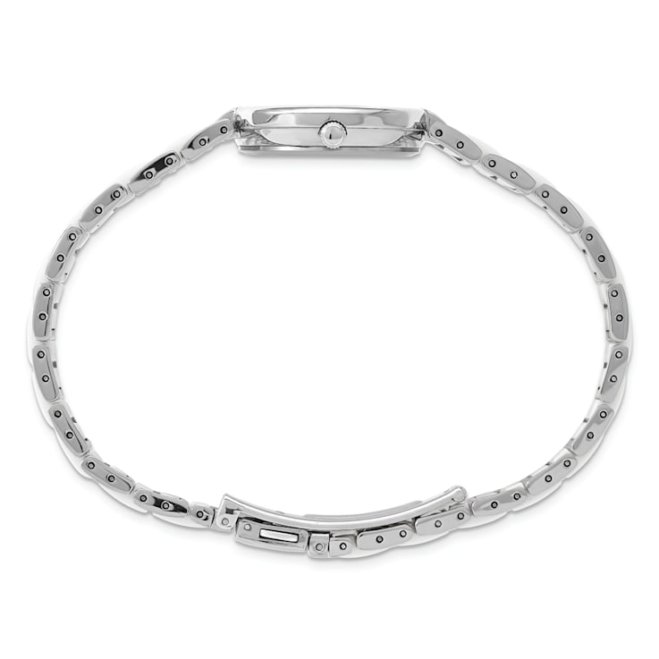 Ladies Charles Hubert Titanium and Ceramic White Dial Watch