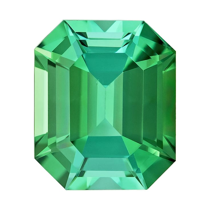 Blue-Green Tourmaline 9.2x7.6mm Emerald Cut 2.75ct