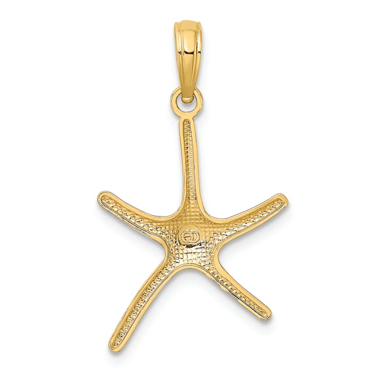 10K Yellow Gold Dancing Starfish Charm