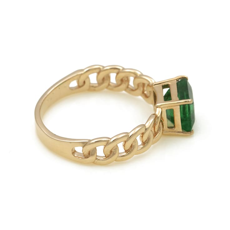 1.63 Ctw Emerald Ring in 14K YG