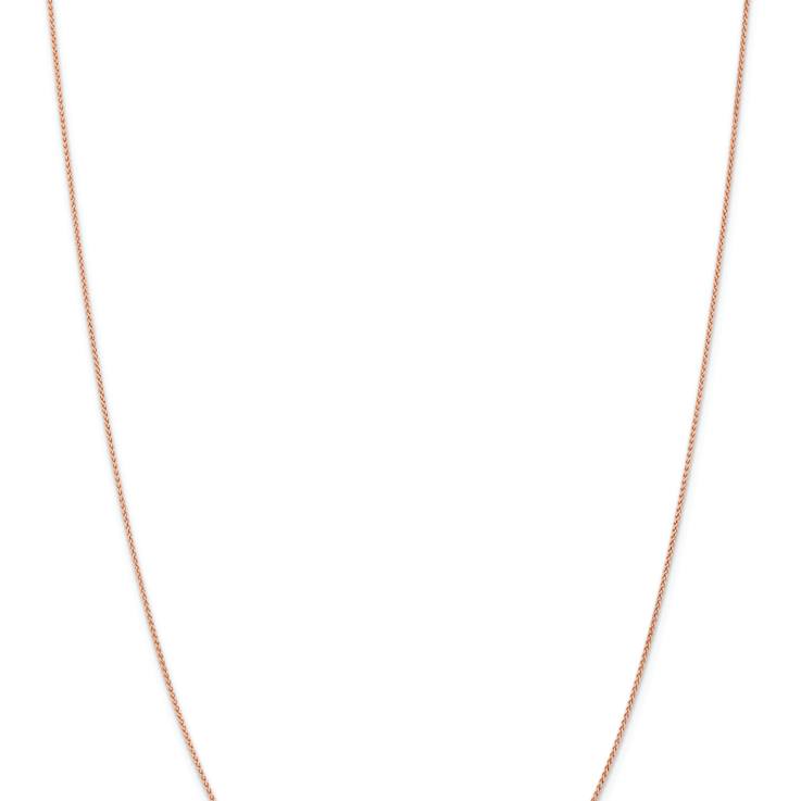 14k Rose Gold 1.05mm Solid Polished Spiga 24 Inch Chain