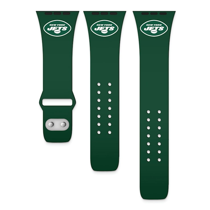 Gametime New York Jets Green Silicone Apple Watch Band (38/40mm M/L).
Watch not included.