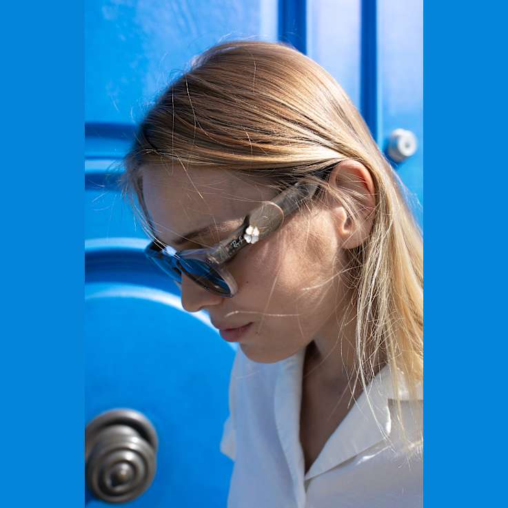 Altaché Trendsetter Combo Eyewear Clip/White Clover Eyewear Charm