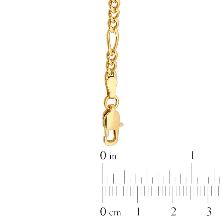 Robert Alton Men's Yellow Figaro Chain Necklace 3.50mm In Ion-Plated
Stainless Steel 24 Inch