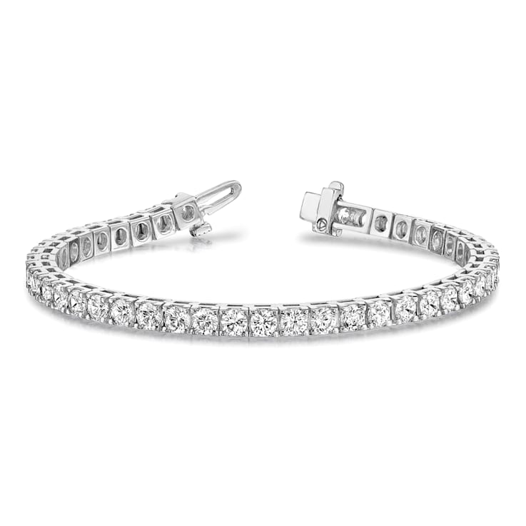 14K White Gold Lab Grown Diamond VS/SI GH, Tennis Bracelet