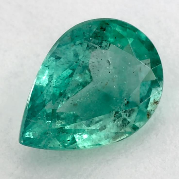Zambian Emerald 8.11x5.83mm Pear Shape 0.97ct