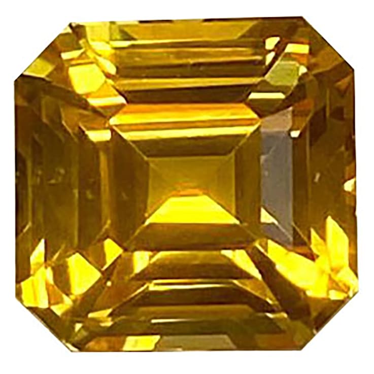 Yellow Sapphire 6.7x6.5mm Emerald Cut 2.06ct